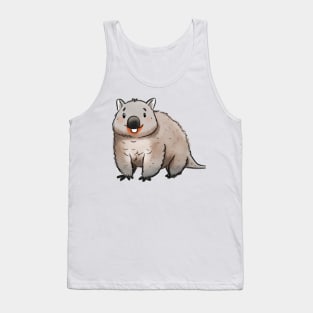 Cute Wombat Drawing Tank Top